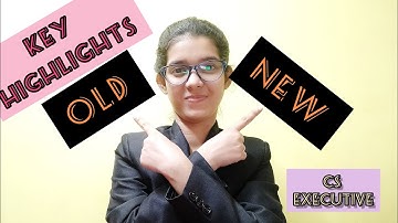 Key highlights on Switchover from Old Syllabus to New Syllabus| CS Executive Programme students