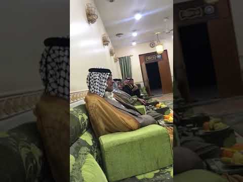 الاستاذ الشاعر ابوعمار فالح الحمداني في مضيف الشيخ ابو مسعد محمود ال حبيب الغزي
