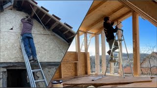 Endwalls and OSB: Mud home renovation part 10