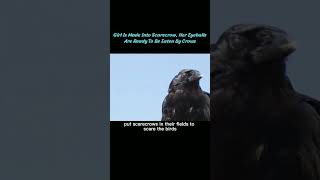 Girl Changes Into Scarecrow