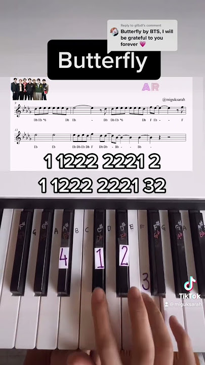 Butterfly -BTS- piano tutorial