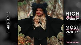 Premium Bat Costume | Sparkle In Pink