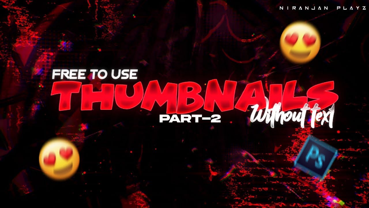 Free to use PUBGM Thumbnails|part-2|Niranjan playz