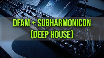 moog sound studio DFAM + Subharmonicon (deep house)
