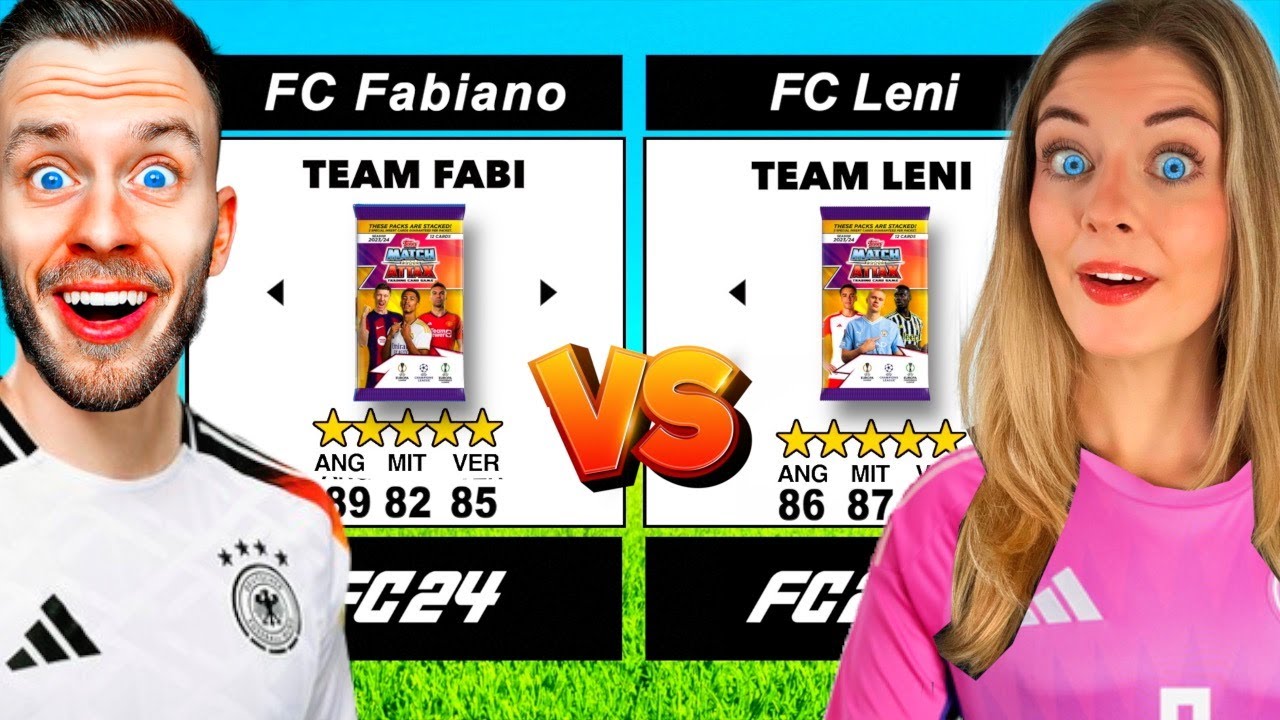 FC Fabiano vs FC Leni - ABER FUßBALL SPIELKARTEN bestimmen unser Team! 🤩⚽️