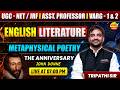 UGC NET/JRF, VARG-1 & 2 METAPHYSICAL POETRY “THE ANNIVERSARY” BY JOHN DONNE TRIPATHI SIR