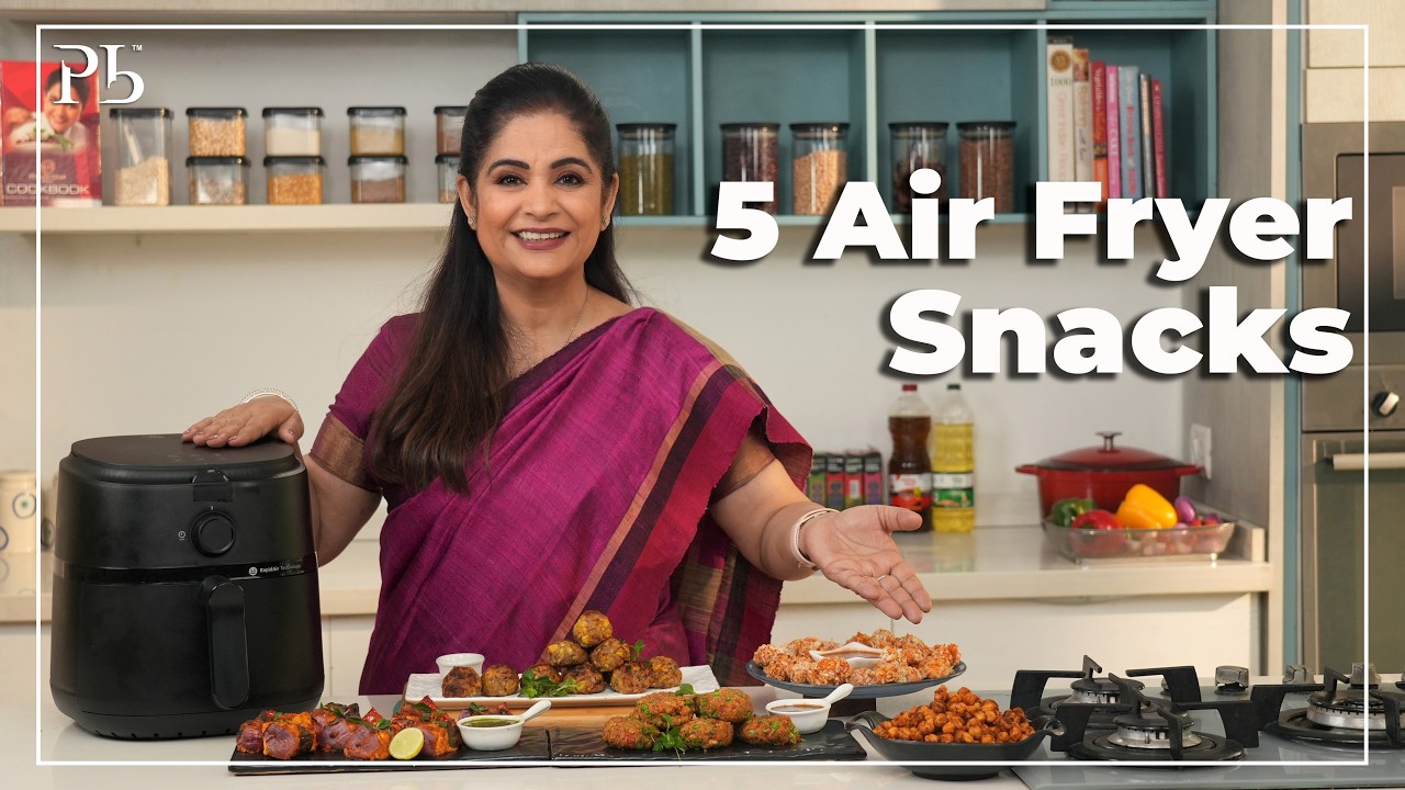 5 Healthy Air Fryer Snacks Recipes I एयर फ्रायर में स्नैक्स बनाने का तरीका सीखें I Pankaj Bhadouria