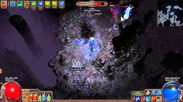 Path of Exile (1.0.4) Acrobatics Caster - Level 72 Mine Map Run [Standard]