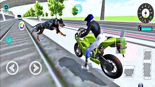3D Driving Class - Motorbike vs Double Giant Trains Motorcycle Game - Android Gameplay screenshot 3