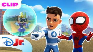 mr fantastic helps stop black cat marvel s spidey his amazing