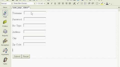 Simple Registration Form in Front Page