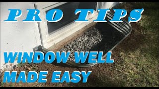 How To Install a Window Well to DIY Fix Leaking Basement Window 地下室窗户外漕防渗水维修