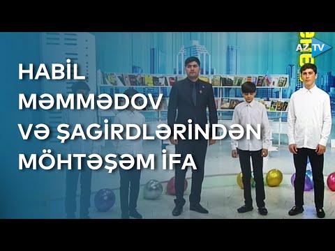 Ağdam Gülablı kənd Uşaq Musiqi Məktəbinin müəllimi Habil Məmmədov və şagirdlərindən MÖHTƏŞƏM İFA