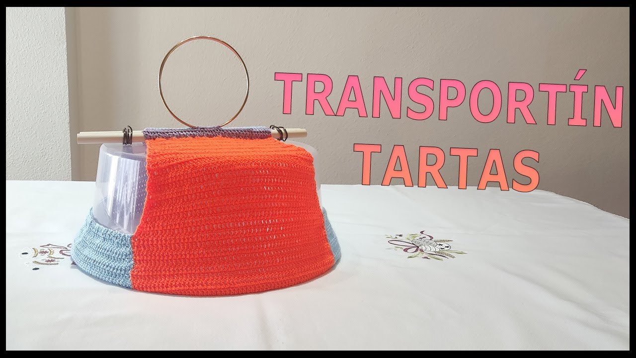 Transportín para tartas a crochet