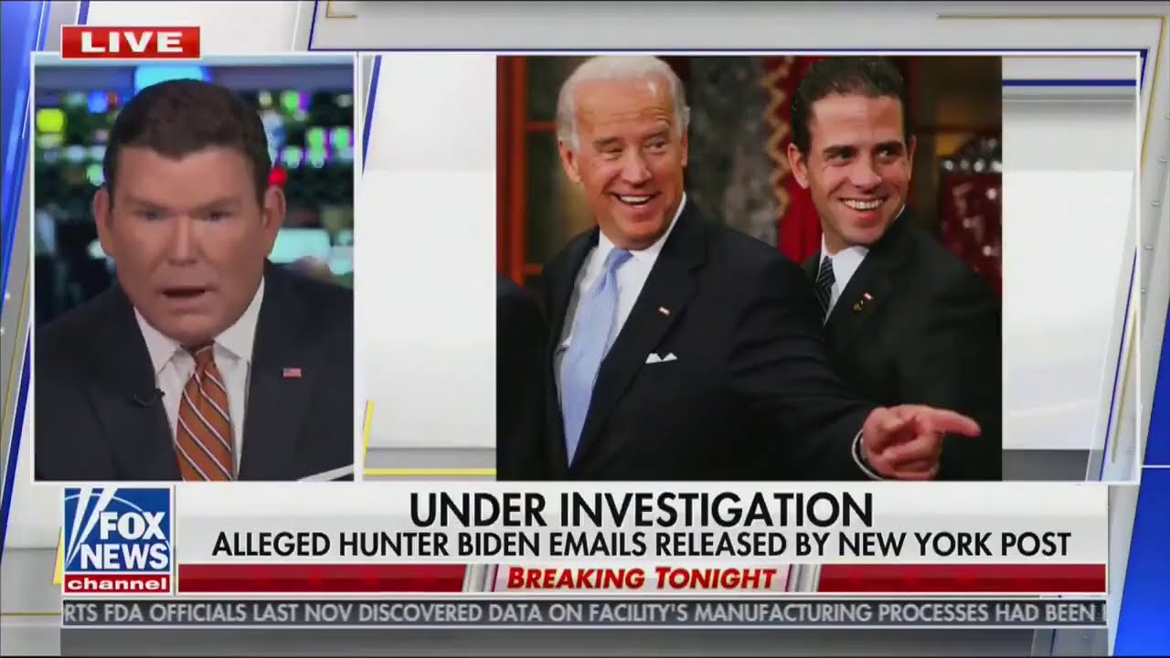 Watch Bret Baier Reports On The Bombshell Hunter Biden Story Youtube
