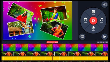 How to Create Colourful Slide Show Effect Video Editing in Kinemaster Telugu 2020 | Bobby EditZ