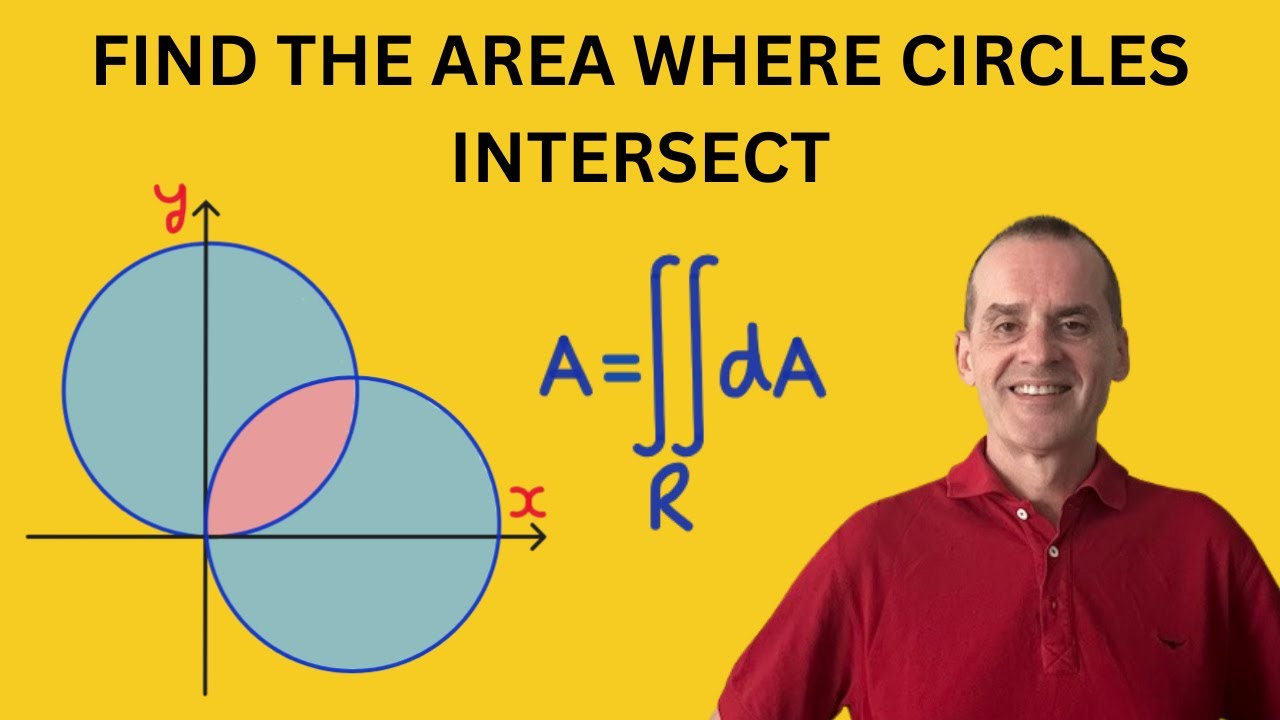 Find the Area of Intersection of 2 Circles | Double Integrals