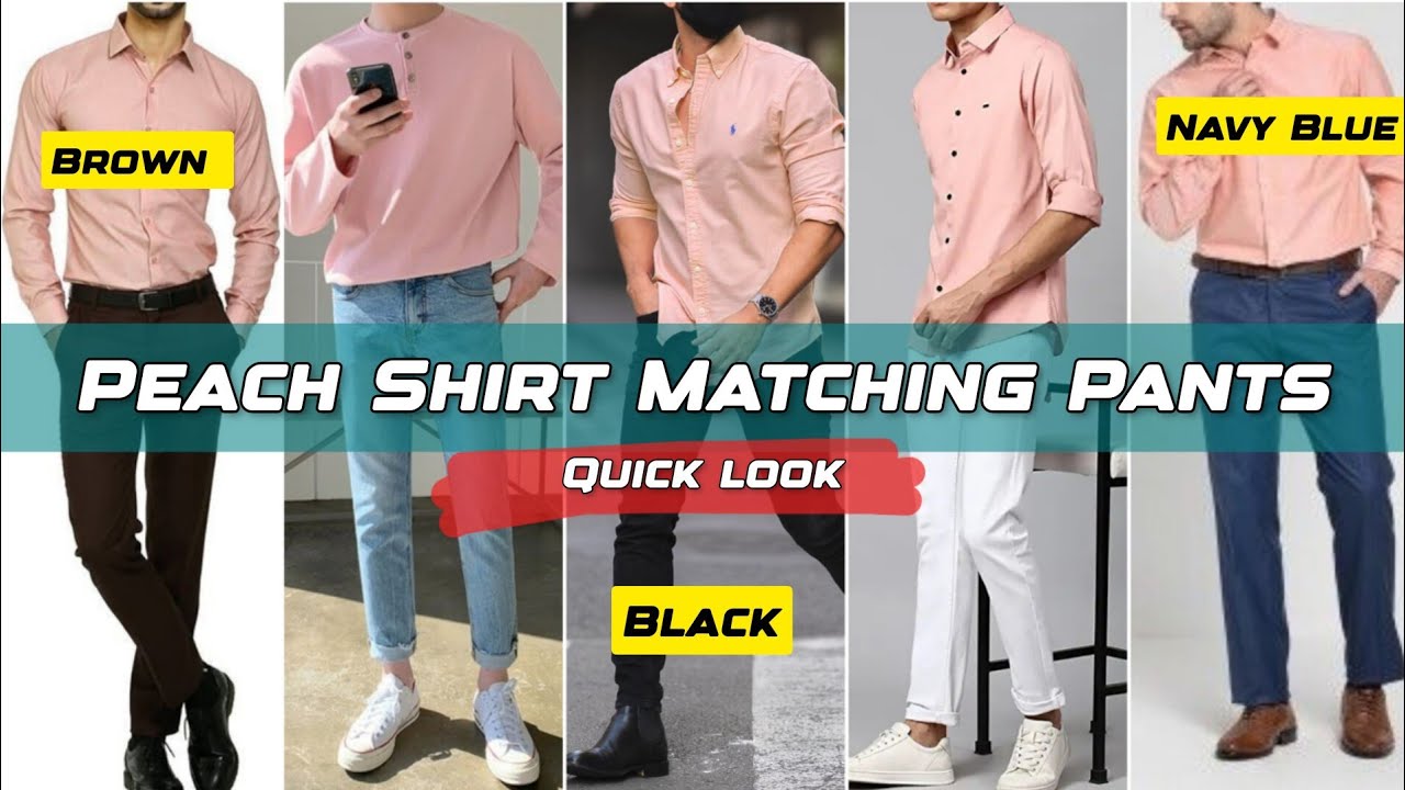 Peach Colour Shirt Matching Pant