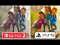 Two Point Museum PS5 vs Nintendo Switch 2 Graphics Comparison