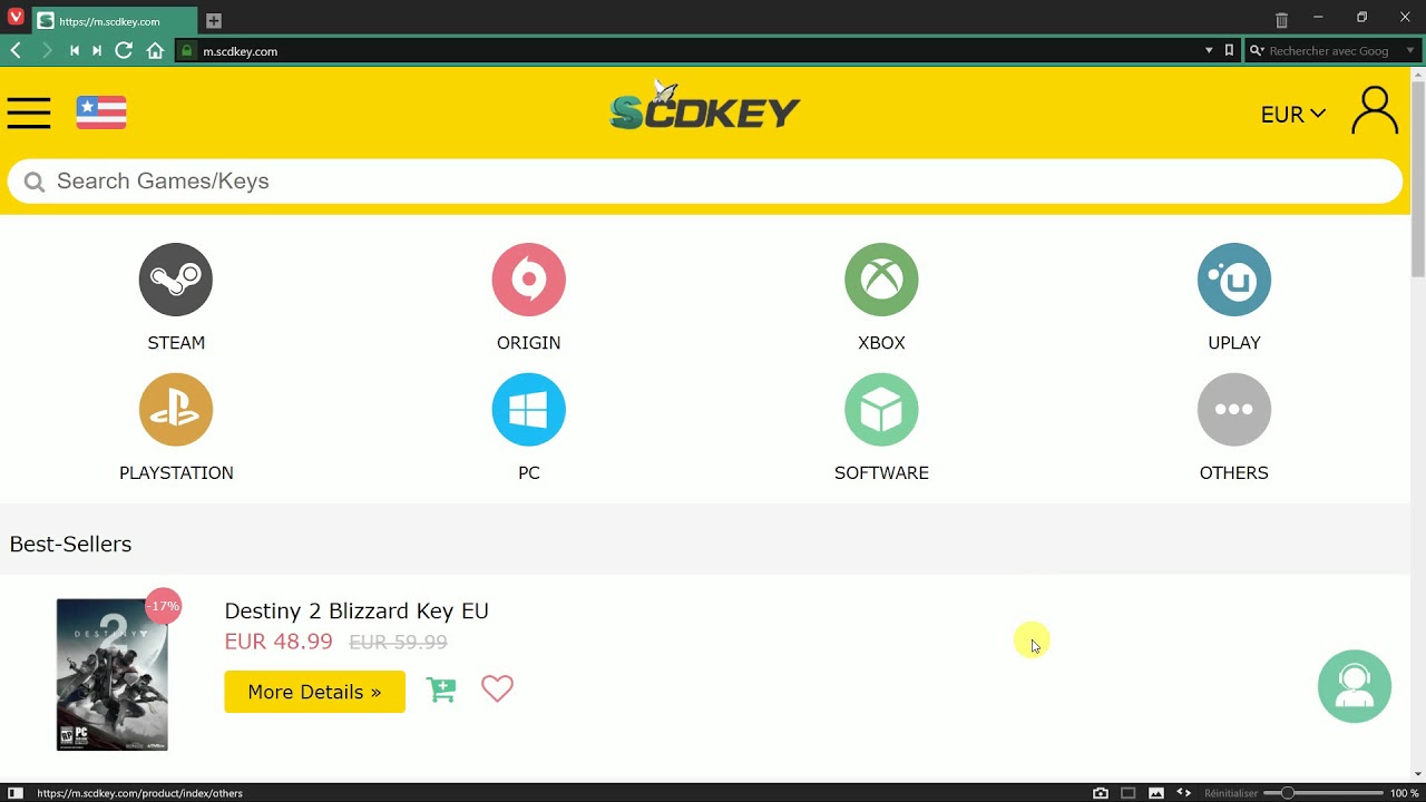 Clef windows 10 et jeux pas cher YouTube