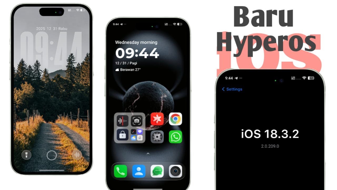 Baru 🔥 🔥  Xiaomi Hyperos Rasa iOS
