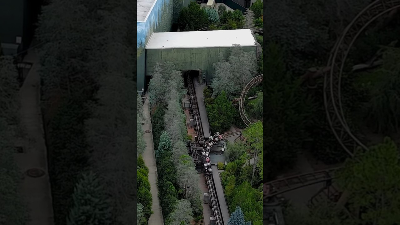 Switch Track Hagrid`s Motorbike Adventure Drone | Island of Adventure 