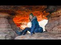 FINDING ARIZONA IN A GERMAN WINTER FOREST?!  | delicate ice formations among majestic red cliffs