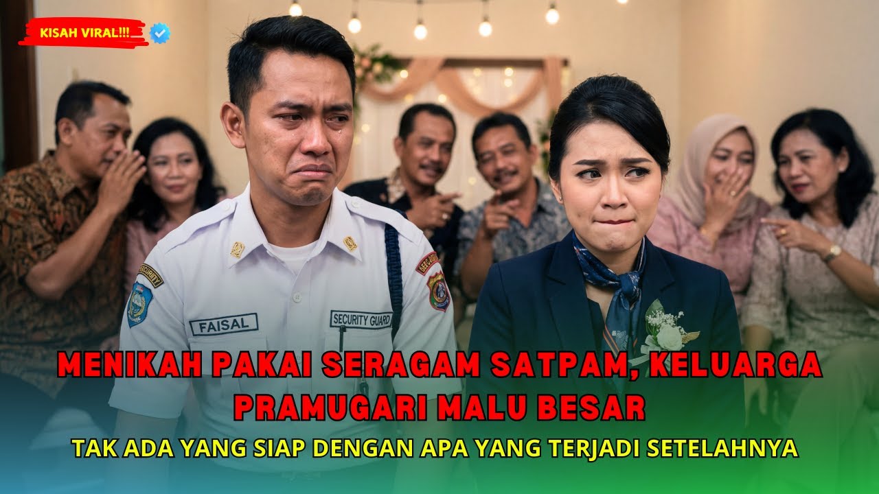 SATPAM BANK INI DIPERMALUKAN SAAT MENIKAH DENGAN PRAMUGARI, SATU MINGGU KEMUDIAN SEMUANYA TERDIAM