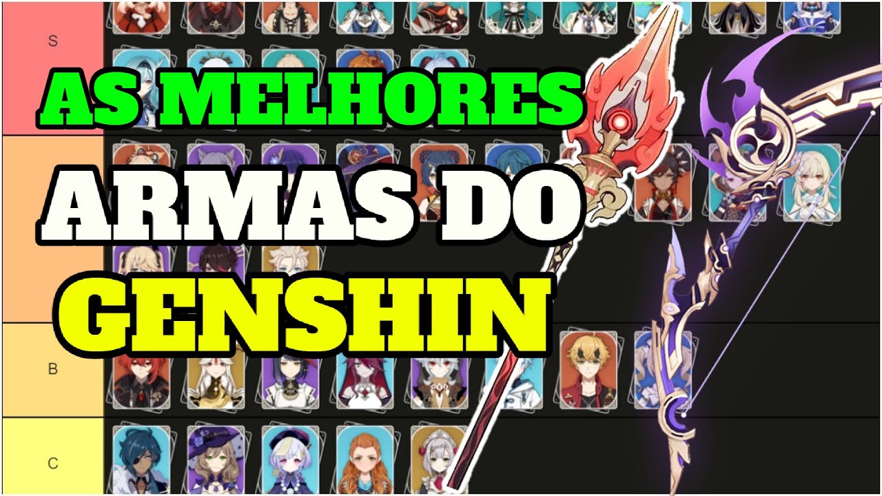 Genshin Impact: Tier List de melhores armas - Millenium