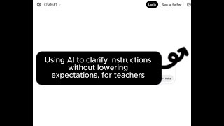Module 7 - Video 2 - Using AI to create one scaffold to support access sustainably, for teachers