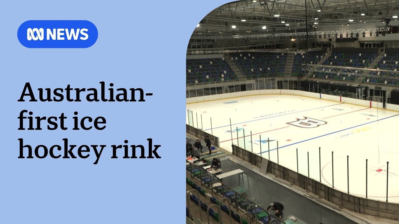 Basketball court to ice hockey rink, Canberra Brave play first game in transformed rink | ABC NEWS