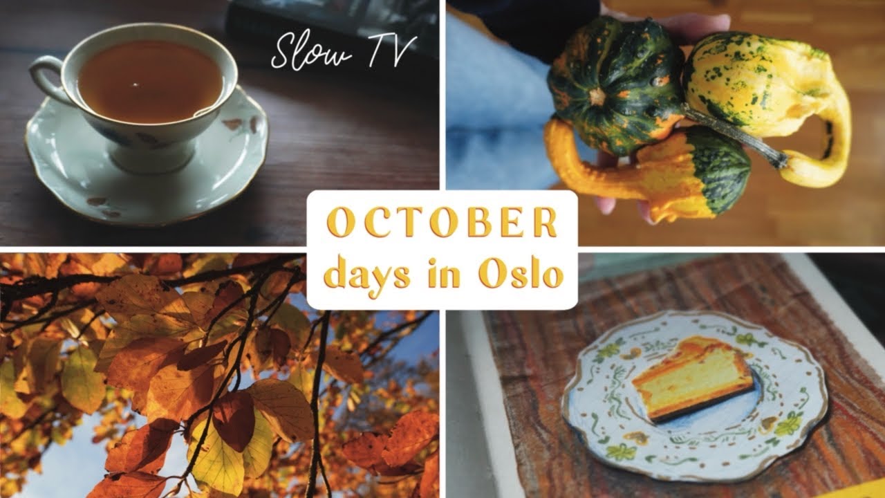 Oslo: Slow October Moments – Rainy Days, Autumn Colours, Sketchbook Pages, and One Beautiful Sunset