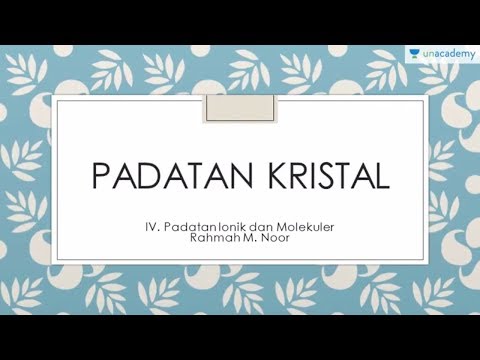 Video: Perbedaan Antara Padatan Ionik Dan Molekuler