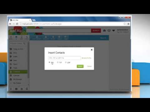 How to import contacts to AOL® Mail