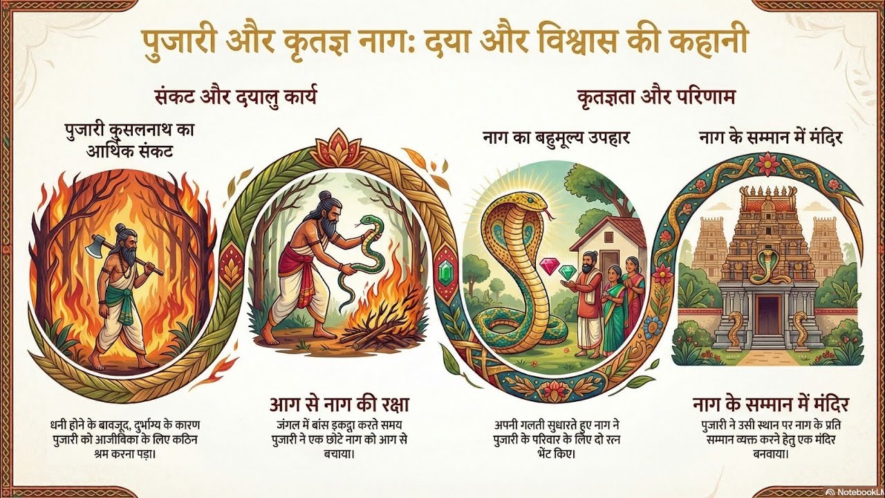 पुजारी_और_सर्प_का_आभार | moral story | Bed time Stories | Hindi Stories | हिंदी कहानियाँ