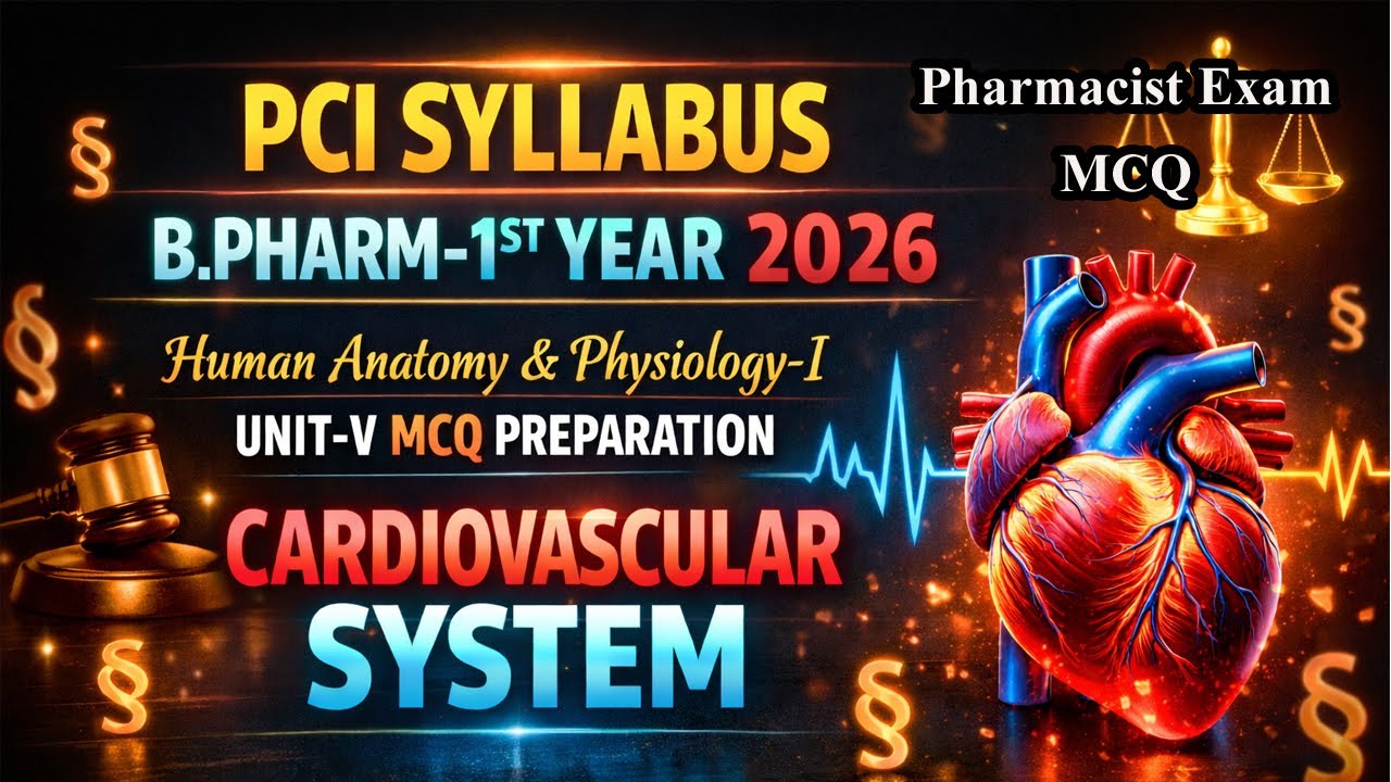 Cardiovascular System | Heart Anatomy, Blood Circulation & Cardiac Physiology | MCQ-15 for any exam