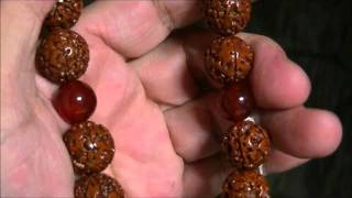 男性用念珠　金剛樹　メノウ仕立