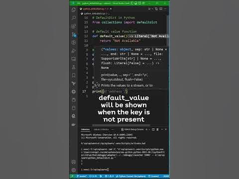 How to use defaultdict in Python ? - YouTube