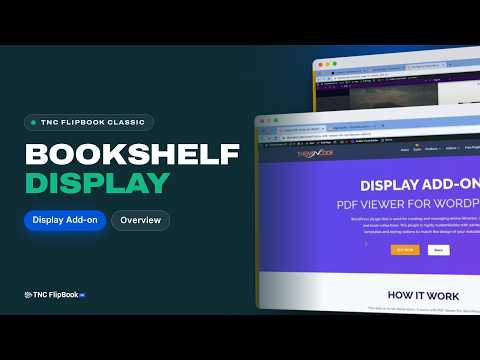 Display PDF Viewer For WordPress Add-on | Bookshelf WordPress Plugin | #TNcFlipbook