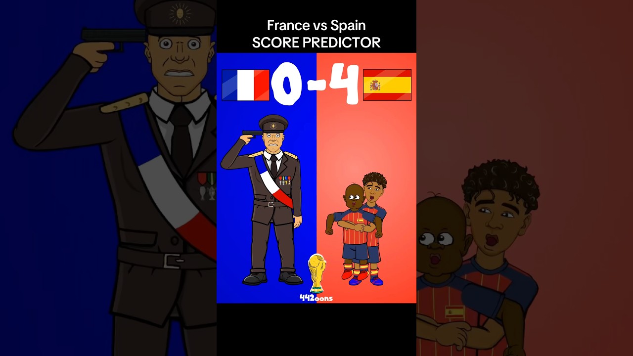 Score predictor! France vs Spain #worldcup #football #mbappe #yamal