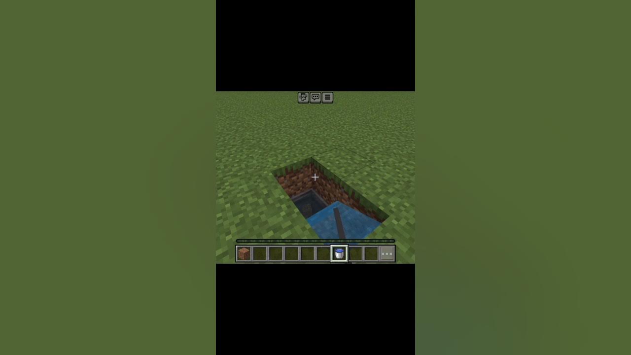 Easiest way to make infinite water with one bucket of water in minecraft 1.20 pe YouTube