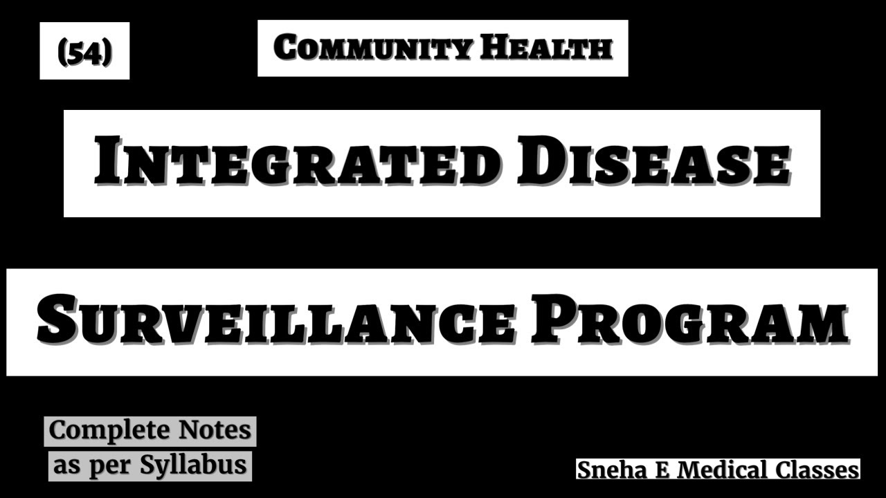 Integrated Disease Surveillance Program !! IDSP !! Hindi !!