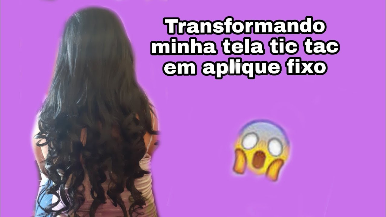 Como colocar cabelo orgânico fiber tic tac em ponto americano