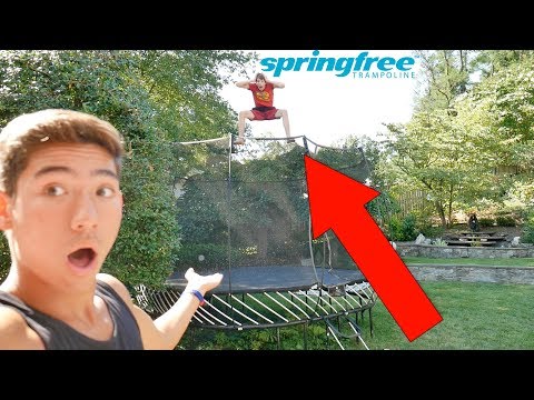THE NEW AND IMPROVED SPRINGFREE TRAMPOLINE!!!