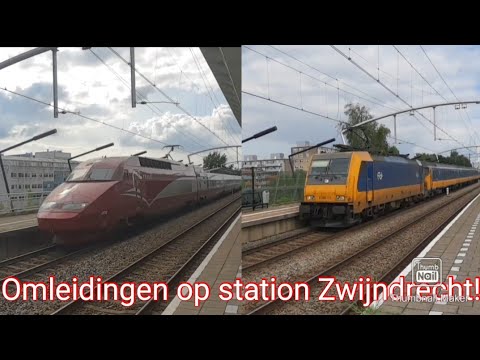 Omleidingen op station Zwijndrecht! (Thalys, Traxx en lekker lezen VIRM!)
