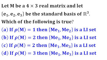 LI image of LI vectors under linear transformation iit jam 2020 linear algebra