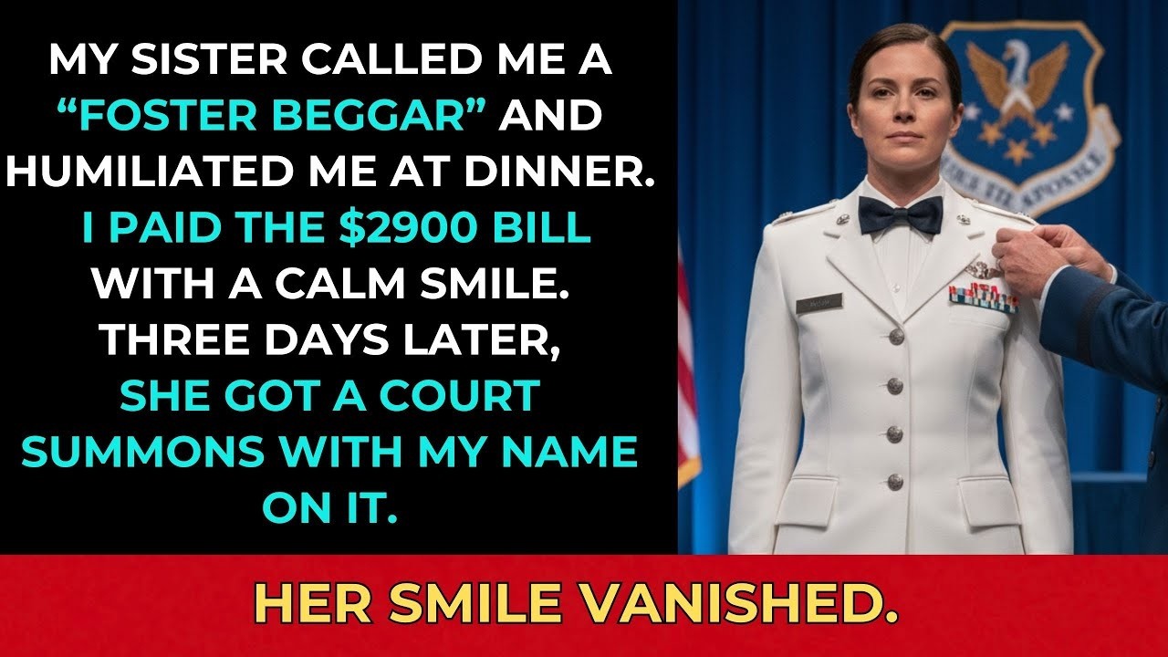 My Sister Called Me a ‘Foster Beggar’ at Dinner — Then Made Me Pay a 2,900 Bill
