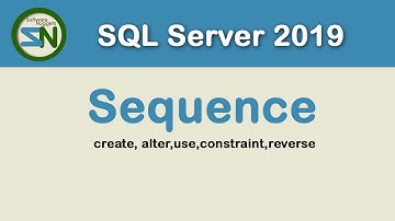 How to use Sequence Counter in SQL Server 2019.