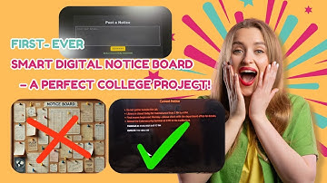 First-Ever Smart Digital Notice Board – The Perfect College Project! #collegeproject  #iot  #esp32