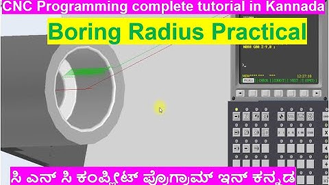 #32 CNC Programming complete tutorial in Kannada/Boring Program in Kannada/Boring Program Practical